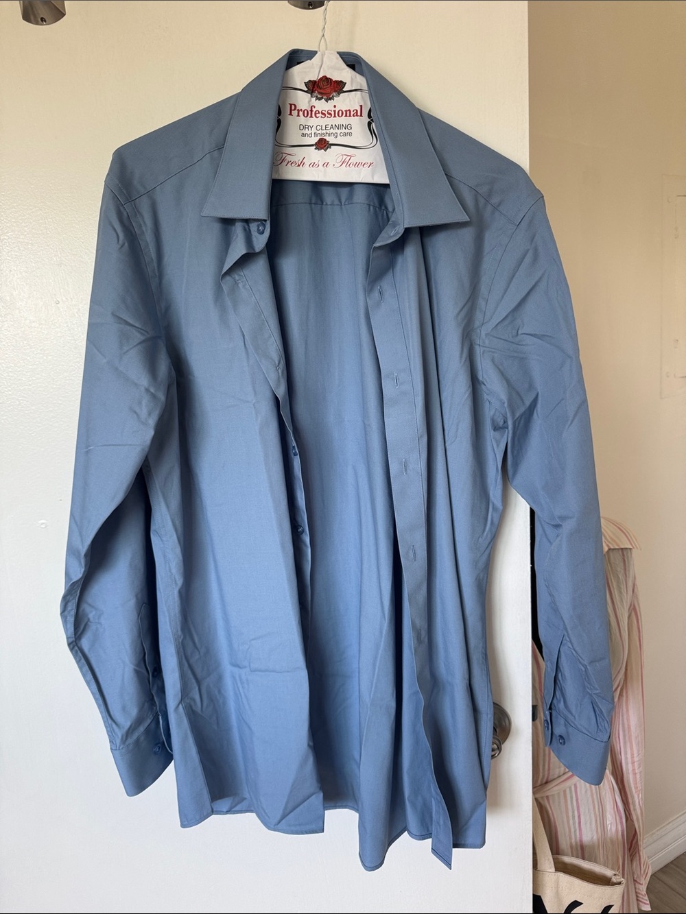Marquis Signature Light Muted Blue Men's Dress Shirt